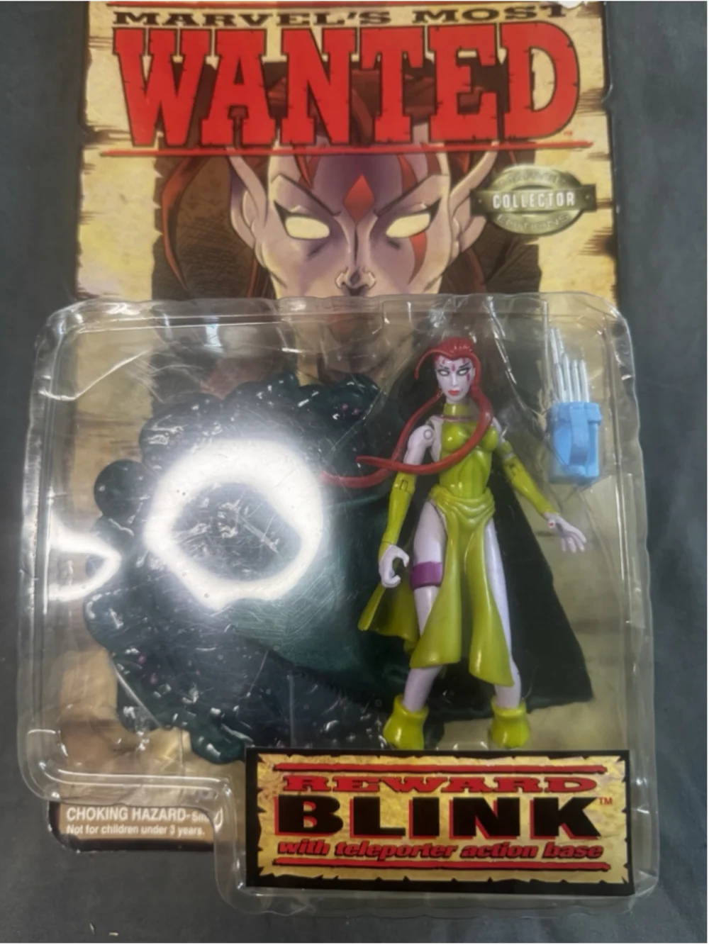 Marvel Entertainment Most Wanted Blink w/ Teleporter Base Action Figure